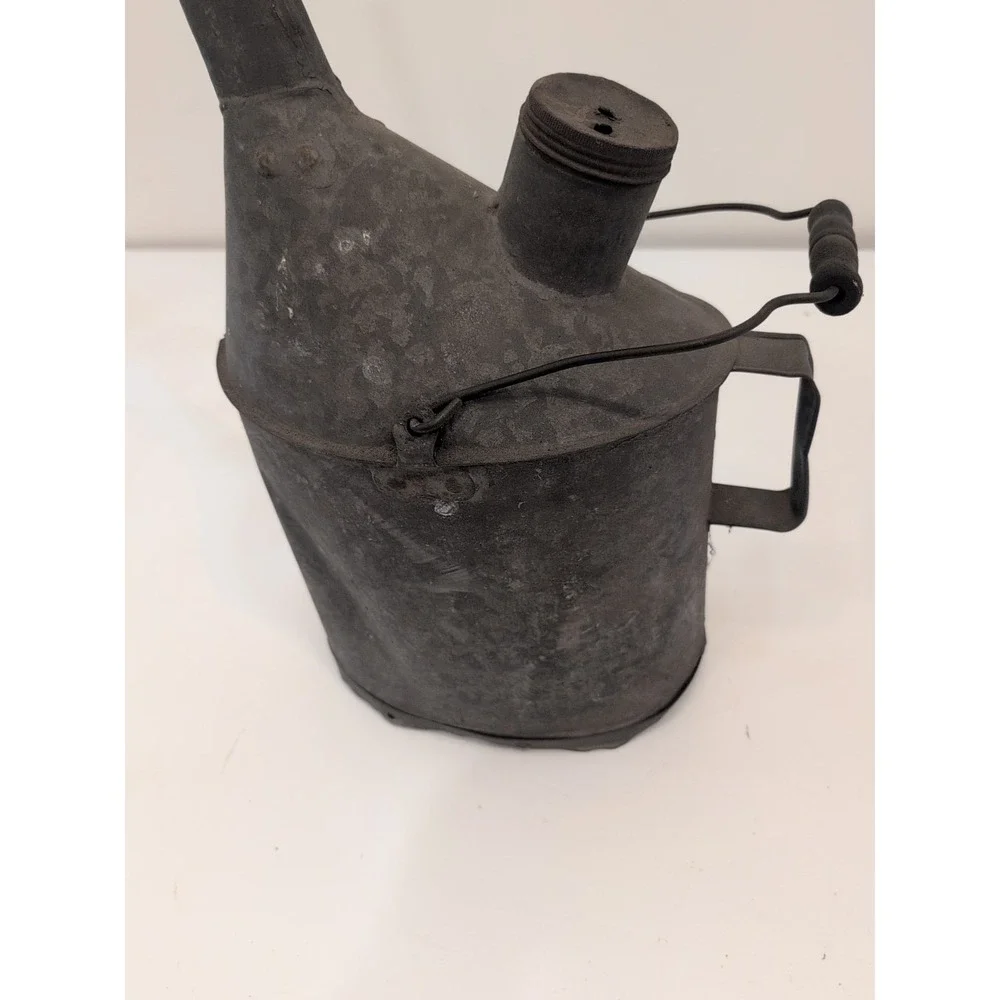 Vintage Antique Unbranded Long Stem Water Watering Oil Can